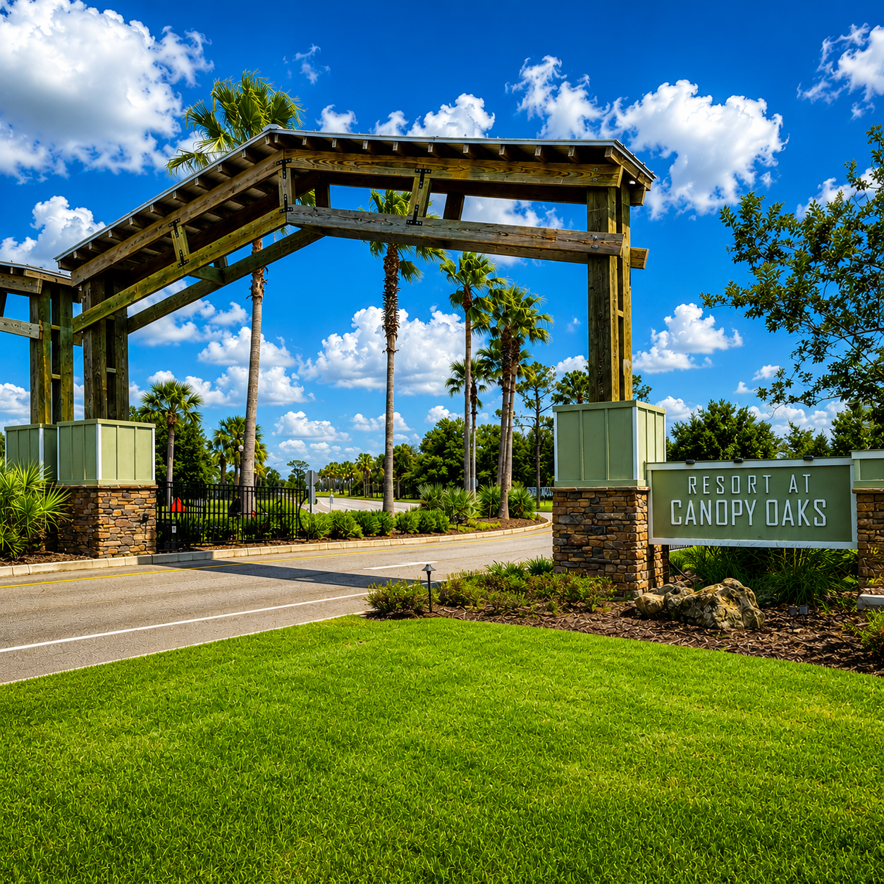 canopy oaks entrance daytime